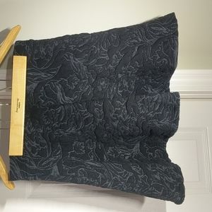 Black Rose textured skirt